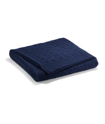 Plaid Cable Cachemire torsadé Polo Navy de votre