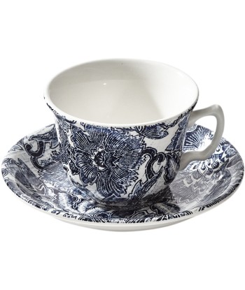 Tasse à thé et soucoupe Faded Peony Indigo store