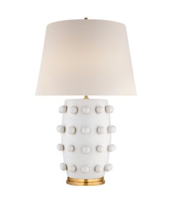 Lampe Linden Medium Plâtre Blanc store