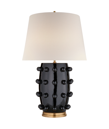 Lampe Linden Medium Porcelaine Noire pas cher