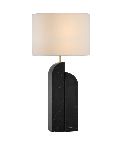 Lampe Savoye Droite Marbre Noir français