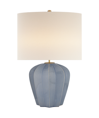 Lampe Pierrepont Bleu Polaire Craquelé chez Cornerstreet bien 