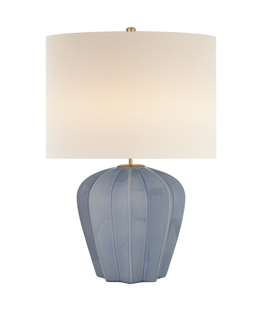 Lampe Pierrepont Bleu Polaire Craquelé chez Cornerstreet bien 