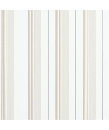 Papier Peint RL Aiden Stripe - Natural / Blue chez Cornerstreet bien 