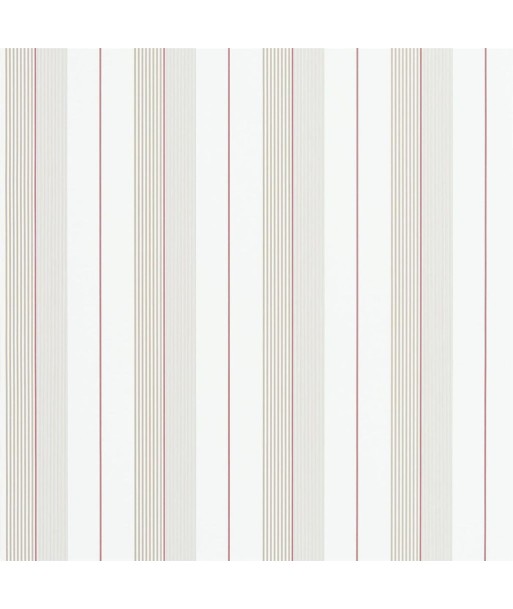 Papier Peint RL Aiden Stripe - Natural / Red Comparez plus de prix