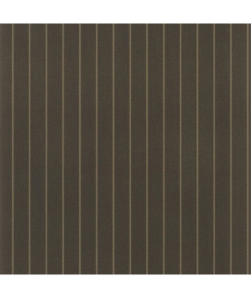 Papier Peint RL Langford Chalk Stripe Chocolate de France