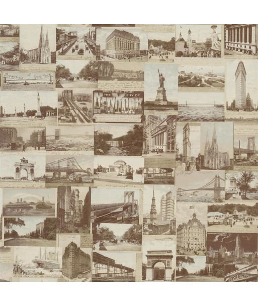 Papier Peint RL New York Postcard Sepia solde