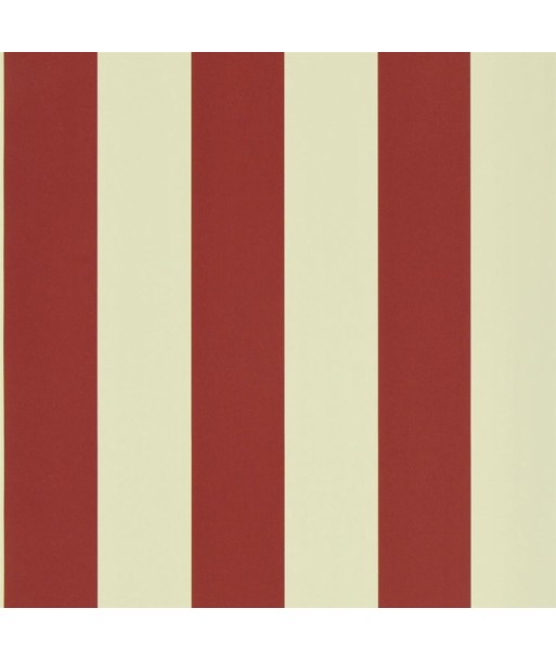 Papier Peint RL Spalding Stripe - Red / Sand pas cher chine