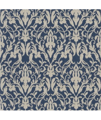 Papier Peint RL Speakeasy Damask Indigo Amélioration de cerveau avec