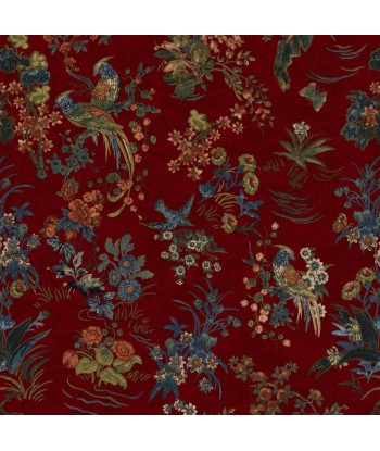 Tissu RL Campbell Floral Lacquer Red store