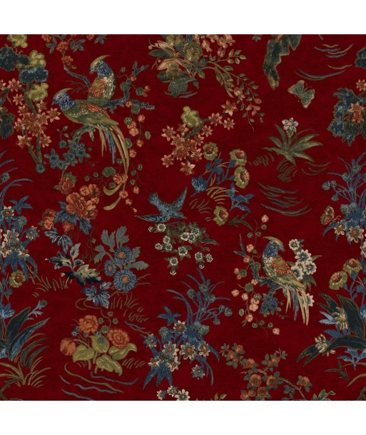 Tissu RL Campbell Floral Lacquer Red store