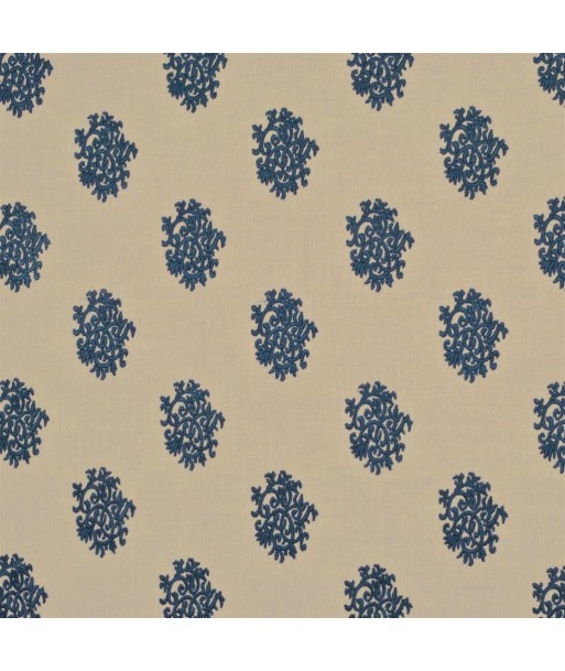 Tissu RL Delphine Embroidery Indigo vous aussi creer 