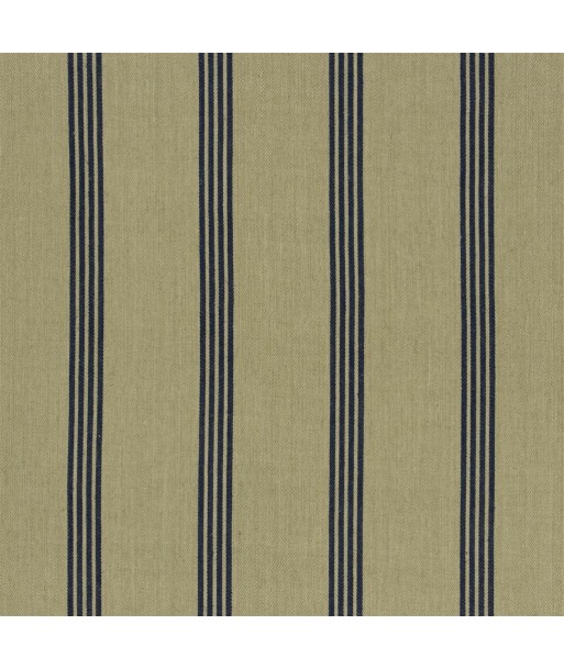 Tissu RL Driftwood Stripe - Squid Ink Véritable concentré