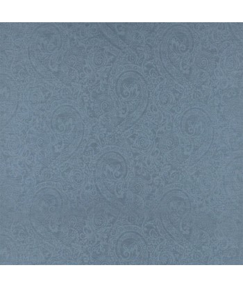 Tissu RL Florence Linen Damask Vintage Blue vous aussi creer 