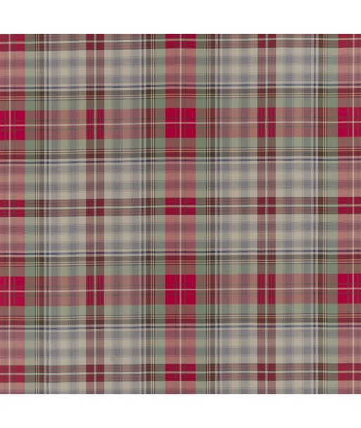 Tissu RL Glasglow Tartan Vintage Red Amélioration de cerveau avec