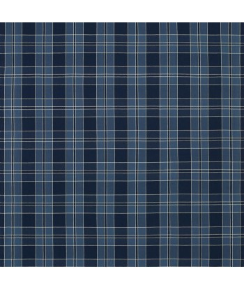 Tissu RL Mission Plaid Indigo Véritable concentré