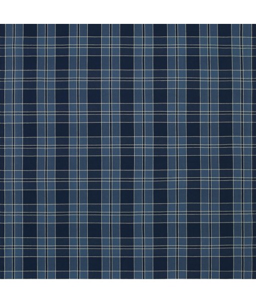 Tissu RL Mission Plaid Indigo Véritable concentré