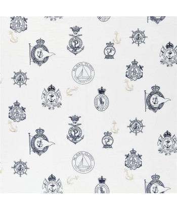 Tissu RL Rowthorne Embroidery - Navy du meilleur 