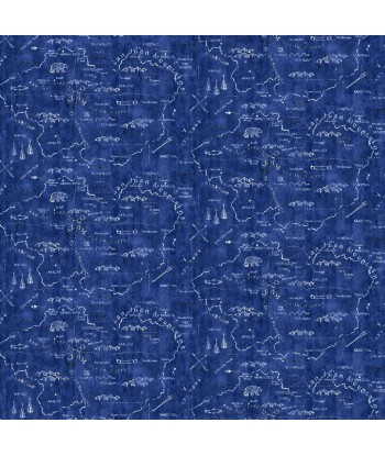 Tissu RL Silverton Map - Denim À commander