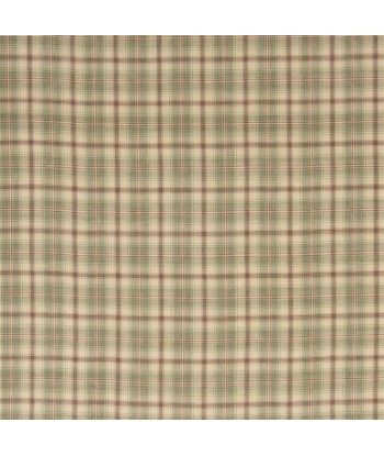 Tissu RL Westlake Plaid - Olive brillant des détails fins