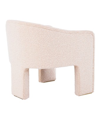 Fauteuil Pebbles Crème Bouclé Par le système avancé 