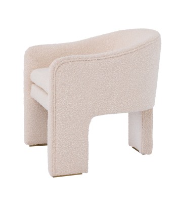 Fauteuil Pebbles Crème Bouclé Par le système avancé 