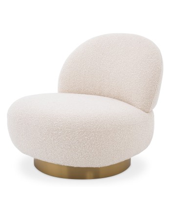 Fauteuil Clément Crème Bouclé solde