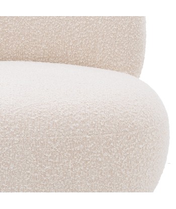 Fauteuil Clément Crème Bouclé solde