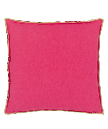 Coussin DG Brera Lino Cerise & Grass Les magasins à Paris et en Île-de-France