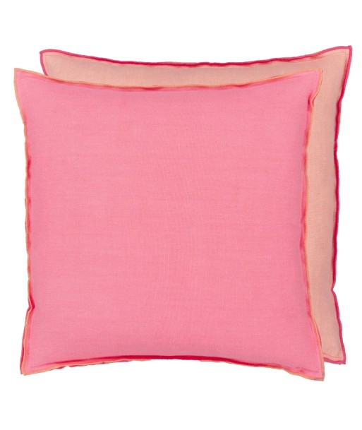 Coussin DG Brera Lino Hibiscus & Peach Linen pas cher chine