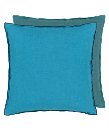 Coussin DG Brera Lino Indian Ocean & Teal Linen du meilleur 