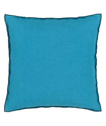 Coussin DG Brera Lino Indian Ocean & Teal Linen du meilleur 