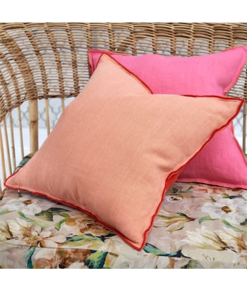 Coussin DG Brera Lino Hibiscus & Peach Linen pas cher chine