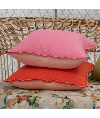 Coussin DG Brera Lino Hibiscus & Peach Linen pas cher chine