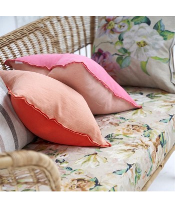 Coussin DG Brera Lino Hibiscus & Peach Linen pas cher chine