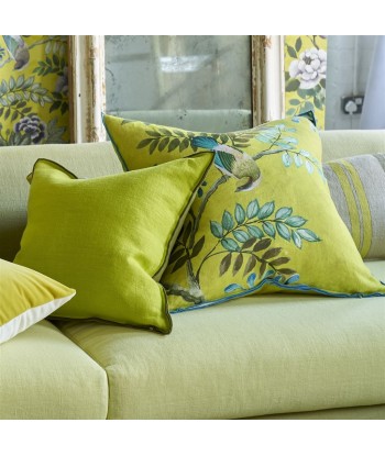 Coussin DG Brera Lino Lime & Moss Linen Comparez et commandez 