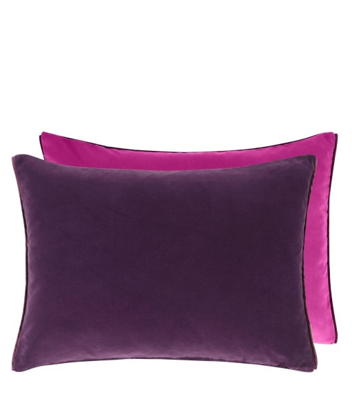 Coussin DG Cassia Aubergine & Magenta Velours online