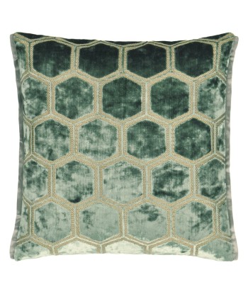 Coussin DG En Velours Manipur Jade brillant des détails fins