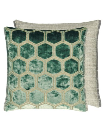 Coussin DG En Velours Manipur Jade brillant des détails fins