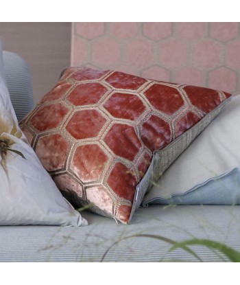 Coussin DG En Velours Manipur Coral Venez acheter