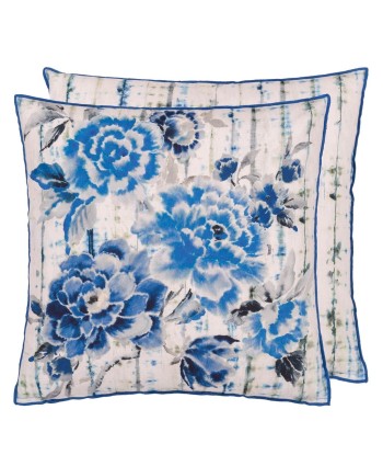 Coussin DG Kyoto Flower Indigo Véritable concentré