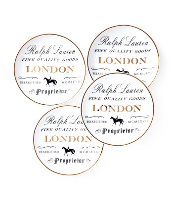 Assiettes Apéritif RL London (Set de 4) en ligne des produits 