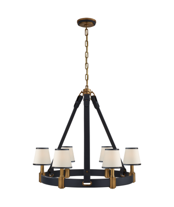 Chandelier Riley Medium Laiton - Bleu solde