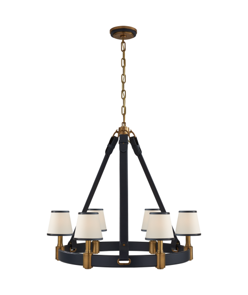 Chandelier Riley Medium Laiton - Bleu solde