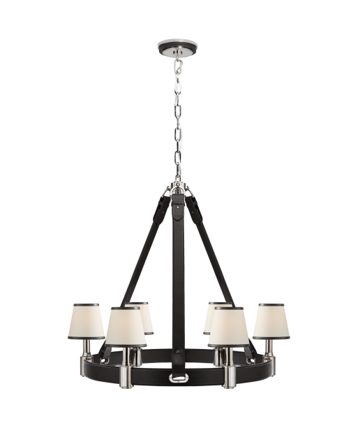 Chandelier Riley Medium Nickel - Chocolat votre