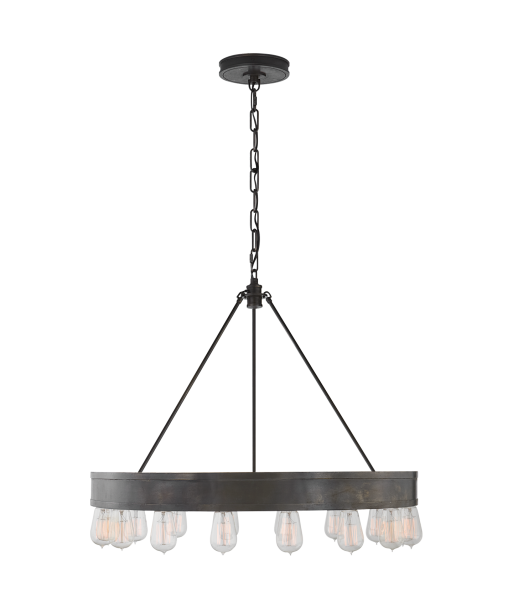 Chandelier Roark 30'' Aged Iron en ligne des produits 