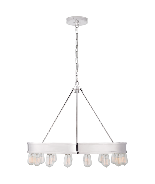 Chandelier Roark 30'' Nickel l'évolution des habitudes 