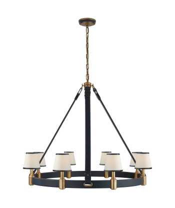 Chandelier Riley Large - Laiton - Bleu de la marque