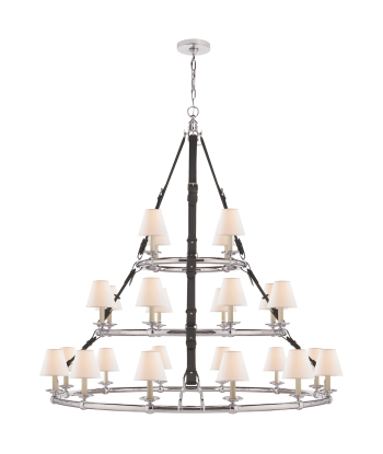 Chandelier Triple Westbury Nickel - Chocolat offre 