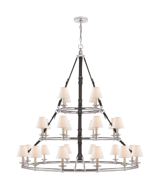 Chandelier Triple Westbury Nickel - Chocolat offre 